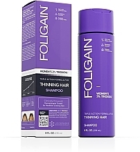 Szampon przeciw wypadaniu włosów dla kobiet - Foligain Women's Triple Action Shampoo For Thinning Hair — Zdjęcie N1