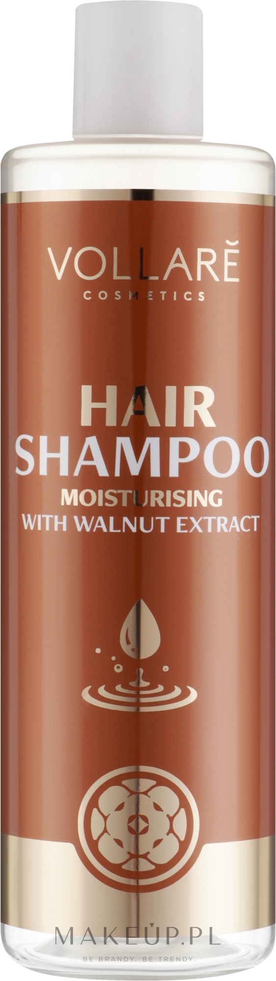 Nawilżający szampon do włosów z ekstraktem z orzecha włoskiego - Vollaré Cosmetics Hair Shampoo Moisturising With Walnut Extract — Zdjęcie 400 ml