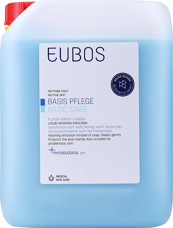 Bezalkaiczna emulsja bezzapachowa do mycia ciała - Eubos Med Basic Skin Care Liquid Washing Emulsion (uzupełnienie) — Zdjęcie N2