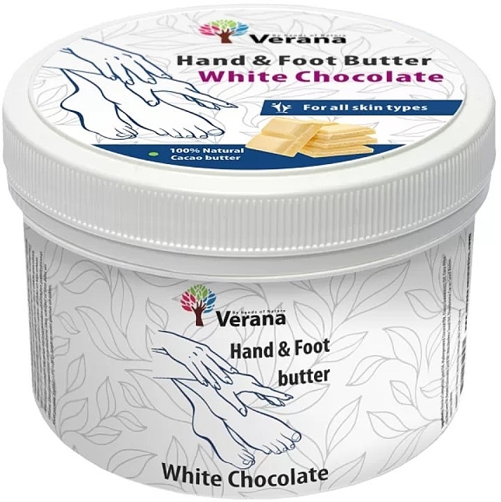 Masło do rąk i stóp Biała Czekolada - Verana Hand & Foot Butter White Chocolate — Zdjęcie N1