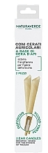 Stożki woskowe do uszu - Naturaverde Pharma Ear Wax Cones Beeswax Based — Zdjęcie N1