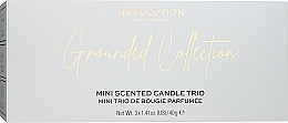 Kup Zestaw - Makeup Revolution Grounded Mini Candle Gift Set (3x40g)