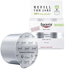 Krem na dzień do cery suchej - Eucerin Eucerin Hyaluron-Filler 3x Day Cream SPF 15 (refill) — Zdjęcie N2