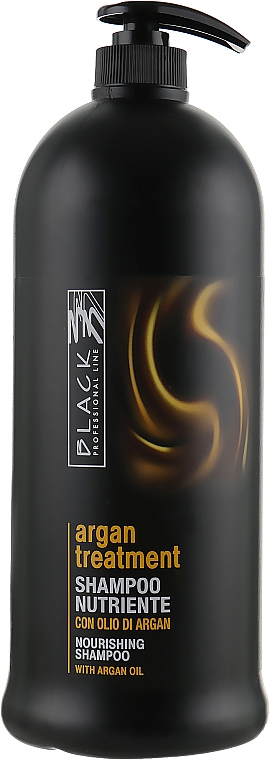 Odżywczy szampon do włosów z olejkiem arganowym - Black Professional Line Argan Treatment Shampoo — Zdjęcie N3