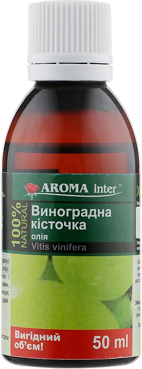 Organiczny olej z pestek winogron - Aroma Inter — Zdjęcie N1