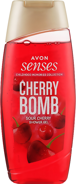 Nawilżający żel pod prysznic Wiśniowy - Avon Senses Cherry Bomb — Zdjęcie N1