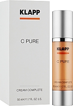 Skoncentrowany krem do intensywnej rewitalizacji skóry - Klapp C Pure Cream Complete — Zdjęcie N2