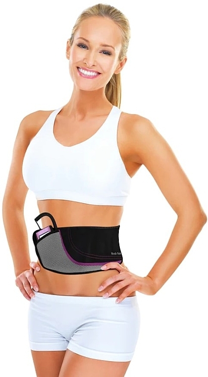 Pas do tonizowania, ćwiczeń i wzmocnienia mięśni brzucha, fioletowy - Bodi-Tek AB Toning Exercising and Firming Purple — Zdjęcie N2
