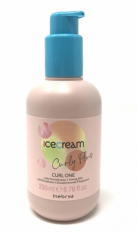 Krem do włosów - Inebrya Ice Cream Curly Plus Disciplining Milk for Curly Hair — Zdjęcie N1