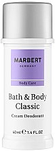 Kup Kremowy dezodorant - Marbert Bath & Body Classic Cream Deodorant