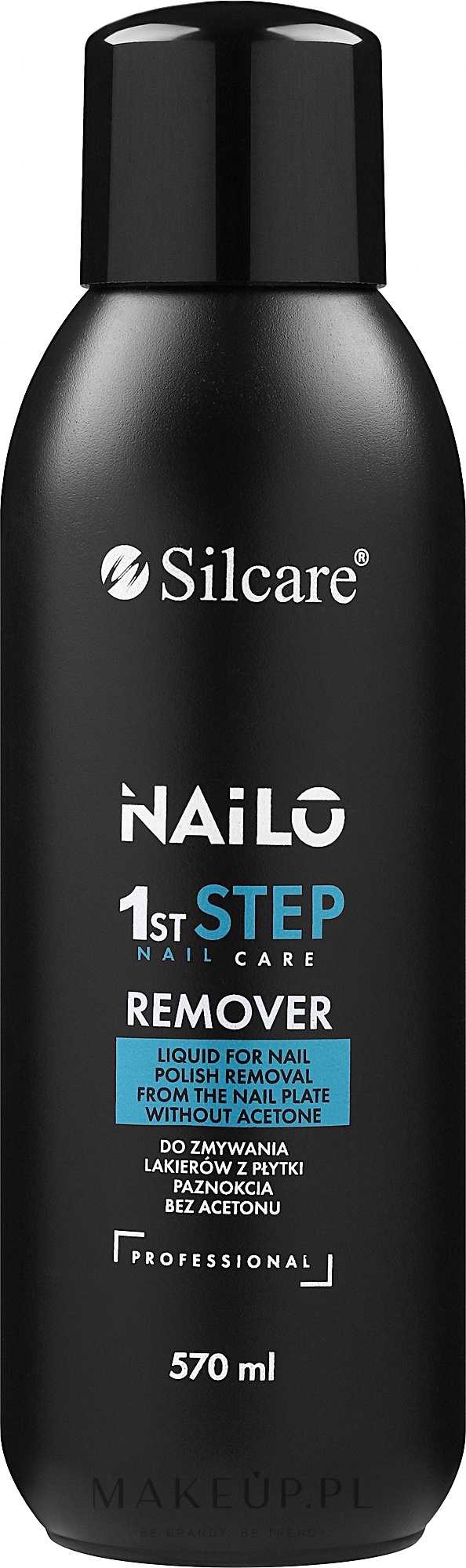 Zmywacz do paznokci bez acetonu - Silcare Nailo 1st Step Remover — Zdjęcie 570 ml