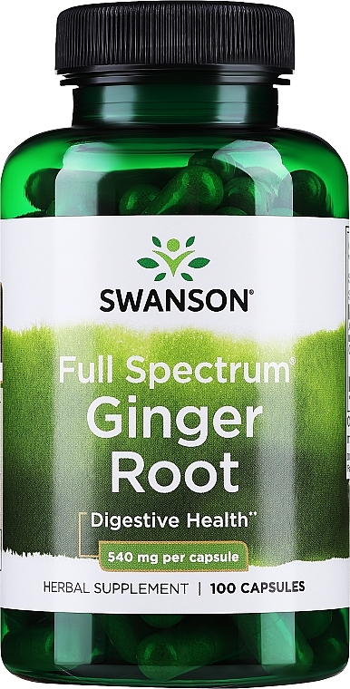 Suplement diety Korzeń imbiru, 540 mg - Swanson Ginger Root — Zdjęcie N1