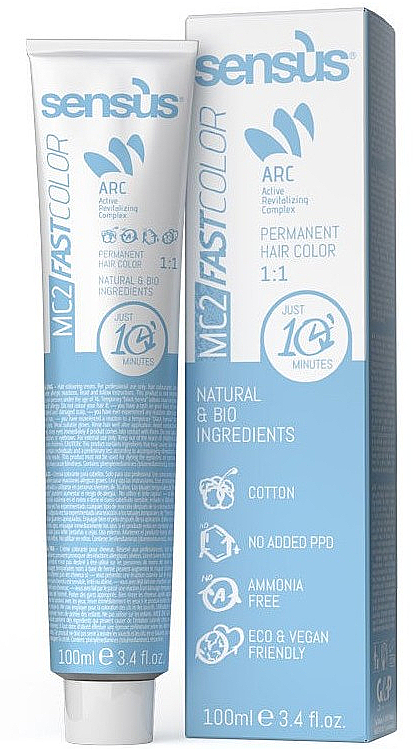 Farba do włosów bez amoniaku do szybkiej aplikacji - Sensus MC2 Fast Color — Zdjęcie N1