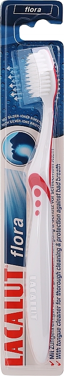 Szczoteczka do zębów, czerwona - Lacalut Flora Toothbrush — Zdjęcie N1