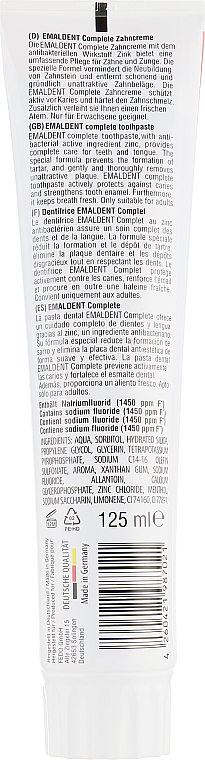 Antybakteryjna pasta do zębów - Emaldent Complete Toothpaste — Zdjęcie N2