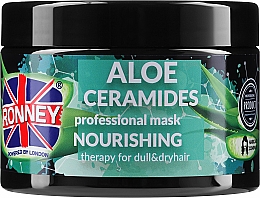 Maska do włosów suchych i matowych - Ronney Professional Aloe Ceramides Mask Nourishing — Zdjęcie N1