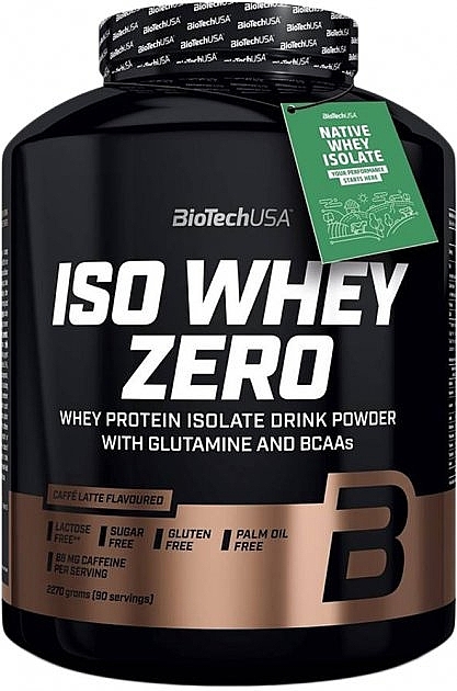 	Odżywka białkowa Kawa Latte - BiotechUSA ISO Whey Zero Lactose Free Caffe Latte Protein — Zdjęcie N3