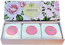 Mydło w kostce Róża - The English Soap Company Summer Rose Hand Soap — Zdjęcie N1