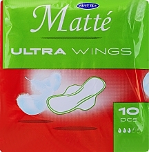 Podpaski higieniczne ze skrzydełkami, 10 szt. - Mattes Ultra Wings  — Zdjęcie N1