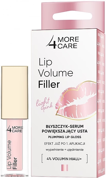 Błyszczyk-serum powiększający usta - More4Care Lip Volume Filler — Zdjęcie N1