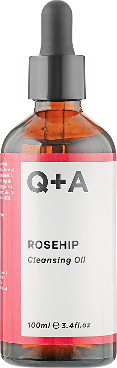 Odżywczy olejek do demakijażu z dziką różą - Q+A Rosehip Cleansing Oil