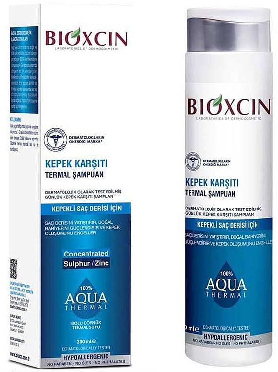 Termiczny, intensywny szampon przeciwłupieżowy - Bioxcin Aqua Thermal DS Shampoo — Zdjęcie N1