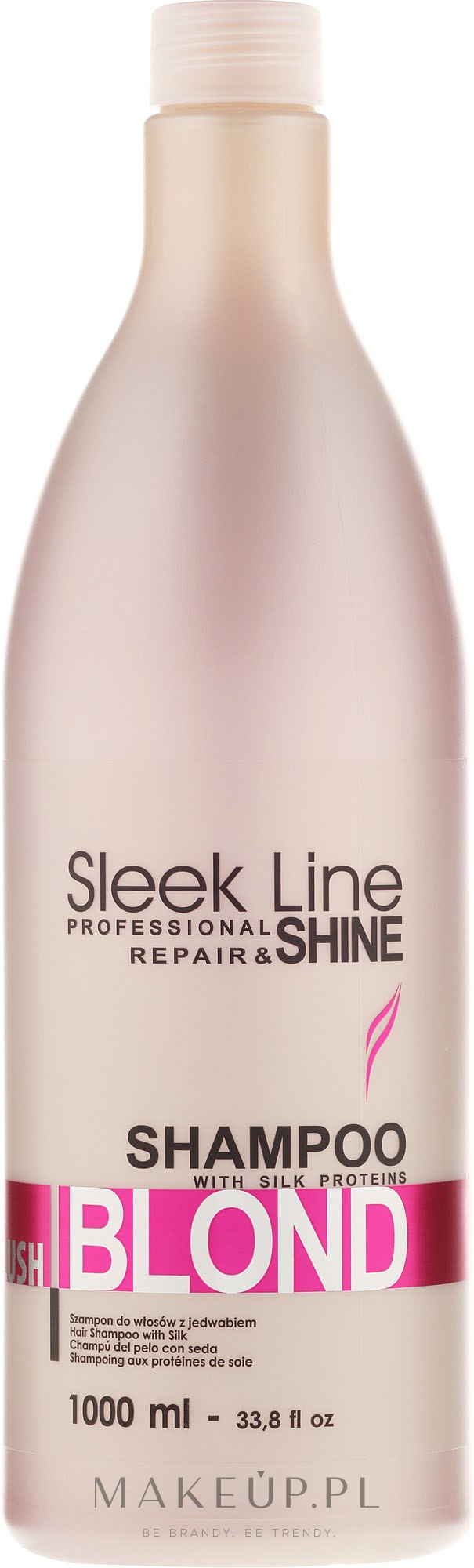 Stapiz Sleek Line Blush Blond Shampoo - Szampon do włosów blond nadający różowy odcień — Zdjęcie 1000 ml