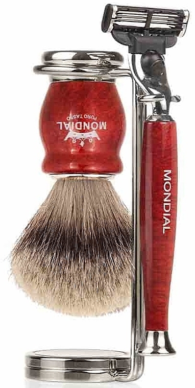 Zestaw do golenia - Mondial Luxor Set (shaving/brush + razor + stand) — Zdjęcie N1