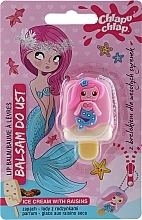 Balsam do ust Mermaid, lody z rodzynkami - Chlapu Chlap Ice Cream With Raisins Lip Balm — Zdjęcie N1
