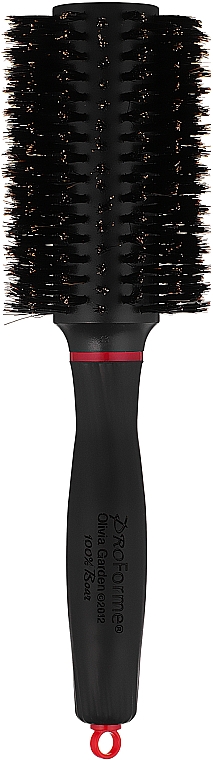 Szczotka do włosów z naturalnym włosiem 33 mm - Olivia Garden Pro Forme F-33 — Zdjęcie N1