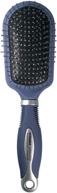 Masująca szczotka do włosów, niebieska, 24 cm - Titania Salon Professional Hair Brush