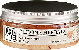 Kup Peeling cukrowy do ciała Zielona herbata z kwiatami hibiskusa - Fresh&Natural Body Scrub