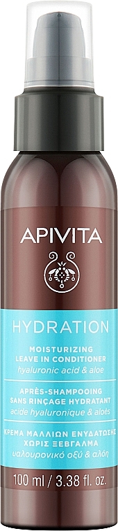 Nawilżająca odżywka bez spłukiwania - Apivita Hydration Moisturizing Leave In Conditioner — Zdjęcie N1