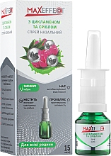 Spray do nosa z cyklamenem i srebrem Maxeffect - Green Pharm Cosmetic — Zdjęcie N2