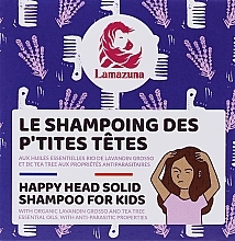Szampon w kostce dla dzieci przeciw wszom - Lamazuna Happy Head Solid Shampoo For Kids — Zdjęcie N1