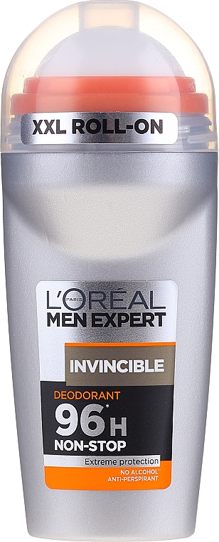 Dezodorant-antyperspirant w kulce dla mężczyzn - L'Oreal Paris Men Expert Invincible 96h Non-Stop Deodorant Anti-Perspirant Roll-on — Zdjęcie N3