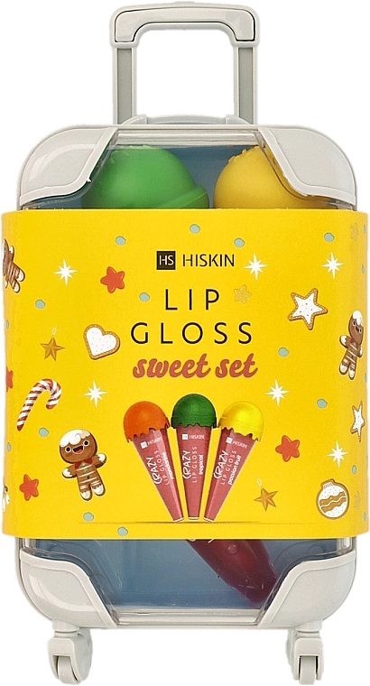 Zestaw - HiSkin Lip Gloss Sweet Set (lip/gloss/3x6ml + case/1pc) — Zdjęcie N1