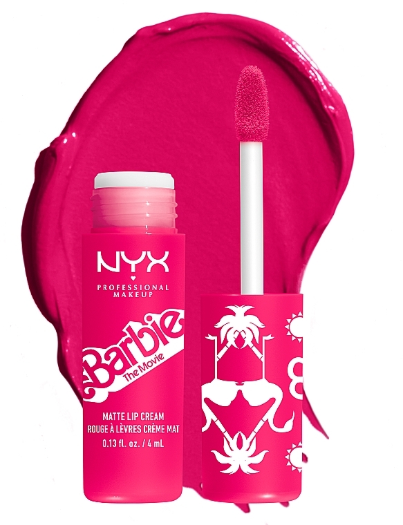Matowa kremowa pomadka w płynie - NYX Professional Makeup Barbie Limited Edition Collection Matte Lip Cream — Zdjęcie N3