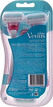 Gillette Venus Sensitive - Maszynki jednorazowe dla kobiet, 3 szt. — Zdjęcie N2