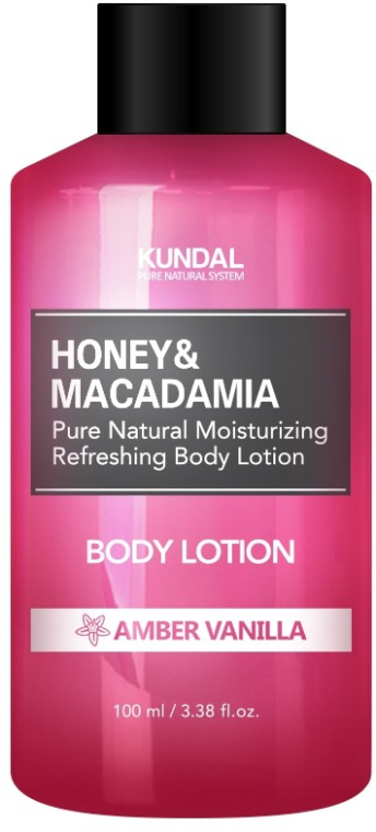 Nawilżająco-odświeżający balsam do ciała Ambra i wanilia - Kundal Honey & Macadamia Body Lotion Amber Vanilla — Zdjęcie N3