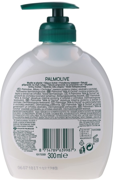 Kremowe mydło w płynie Mleko i Orchidea z dozownikiem - Palmolive Naturals Milk & Orchid — Zdjęcie N2