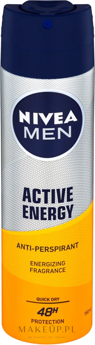Antyperspirant w sprayu dla mężczyzn - Nivea Men Active Energy Antiperspirant — Zdjęcie 150 ml