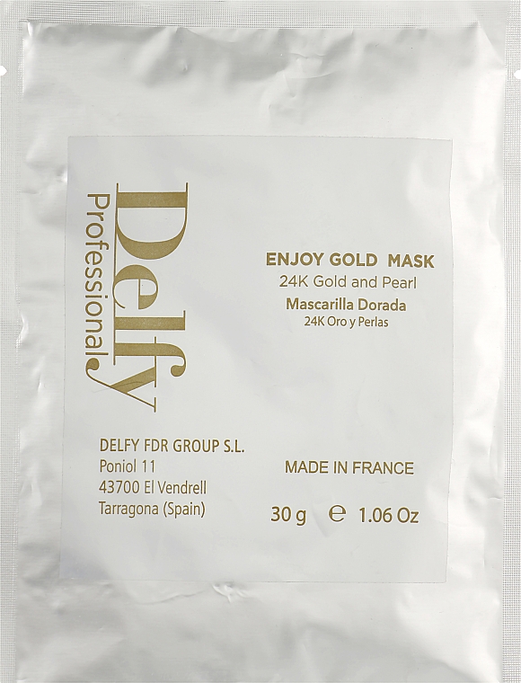 Maseczka do twarzy ze złotem i perłami - Delfy Cosmetics Enjoy Gold Mask — Zdjęcie N1