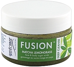 Kup Peeling cukrowy do twarzy i ciała Trawa cytrynowa Matcha - Repechage Fusion Matcha Lemongrass Face & Body Sugar Scrub