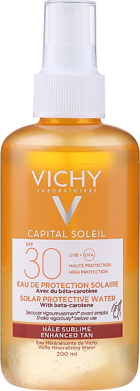 Woda brązująca do ciała - Vichy Ideal Soleil Solar Protective Water Enhanced Tan SPF30 — Zdjęcie N2