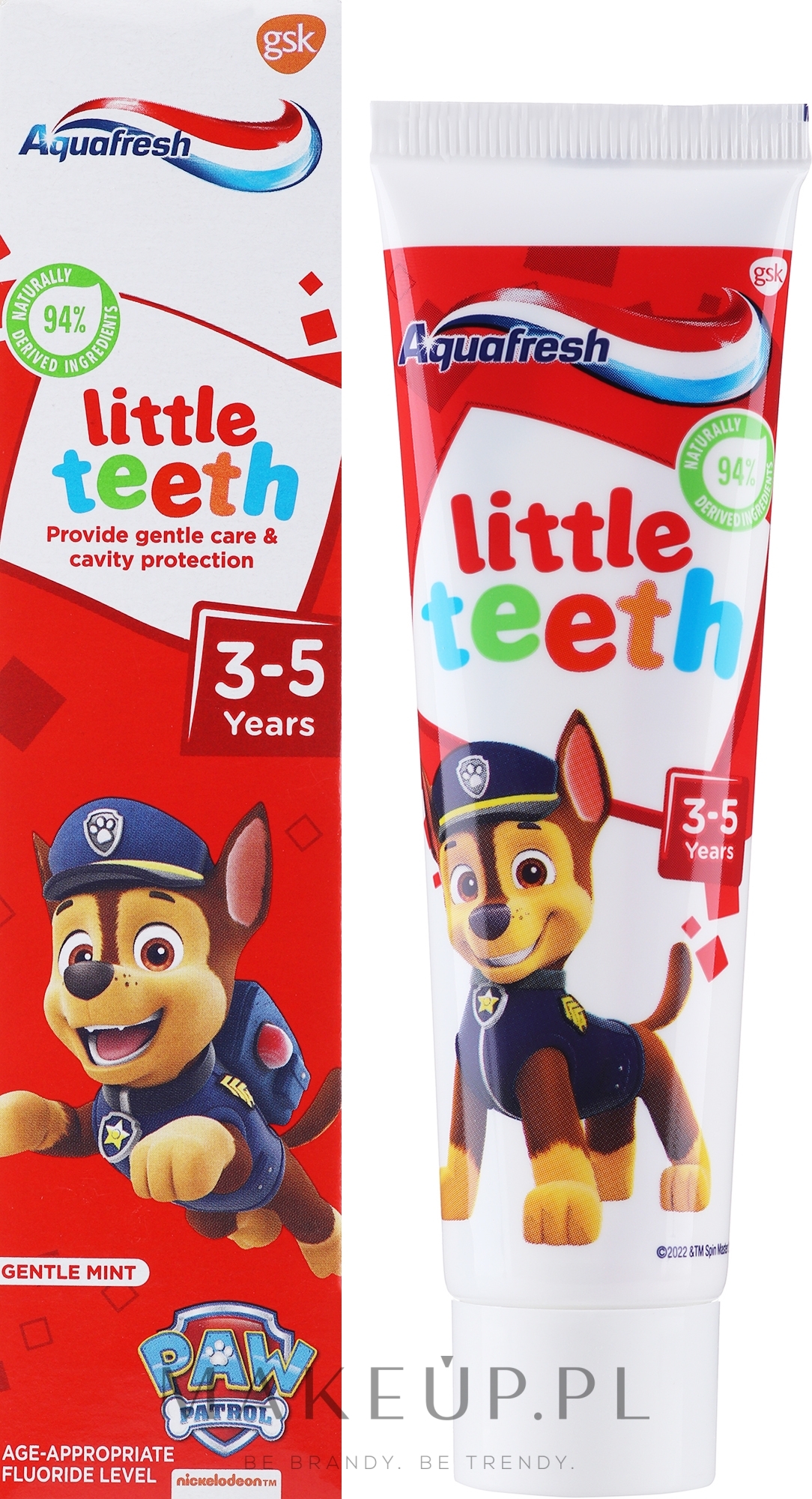 Pasta do zębów dla dzieci 3-5 lat Moje małe zęby - Aquafresh Kids PAW Patrol — Zdjęcie 50 ml