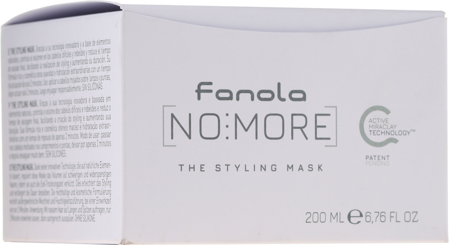 Maska stylizująca do włosów - Fanola No More The Styling Mask  — Zdjęcie N2