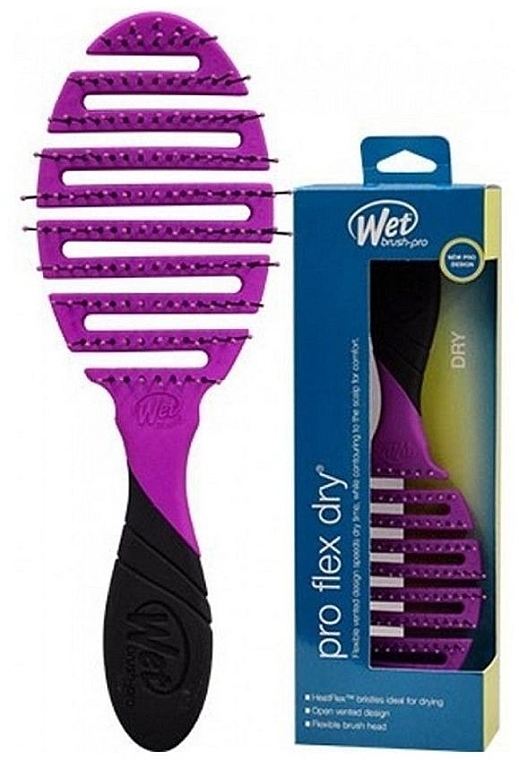 Szczotka do suszenia włosów z miękką rączką, fioletowa - Wet Brush Pro Flex Dry Purist Purple — Zdjęcie N3