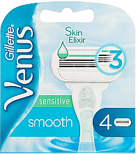 Wymienne wkłady do maszynki do golenia, 4 szt. - Gillette Venus Smooth Sensitive — Zdjęcie N1