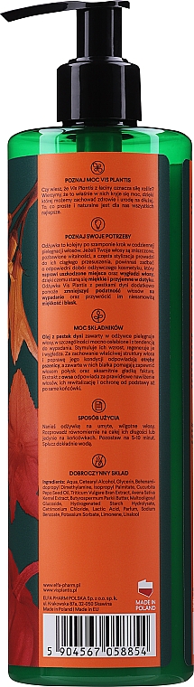 Odżywka do włosów osłabionych zabiegami stylizacyjnymi Pestki dyni - Vis Plantis Pumpkin Seed Conditioner — Zdjęcie N2